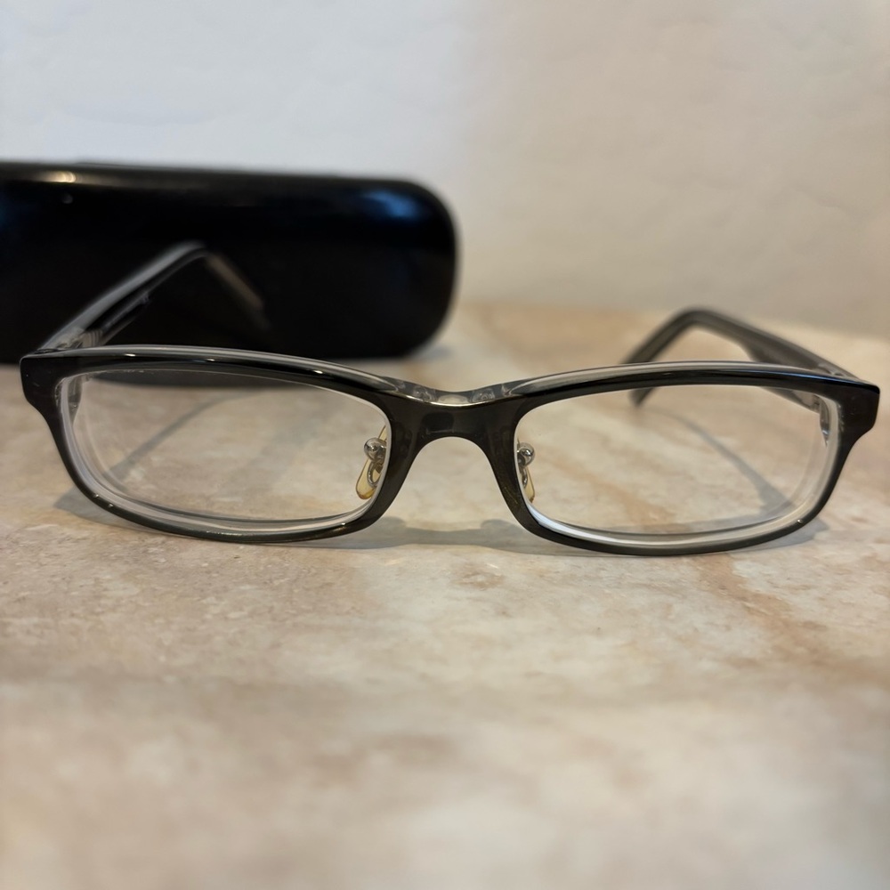 Gucci 145 GG1579 NGW plastic rectangular eyeglasses - Picture 2 of 10
